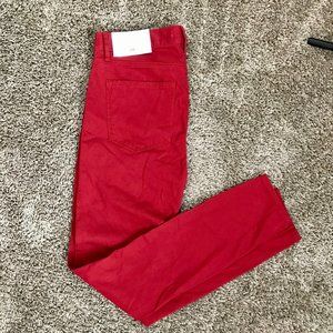 Ann Taylor LOFT Womens Skinny Jean Legging NWT $69.50 Size 6/28 Bright Red